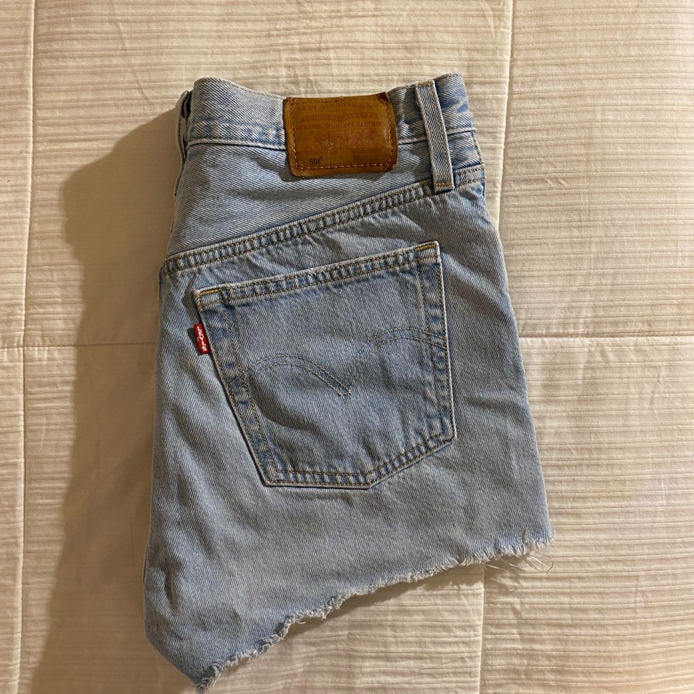 Levi's 501 Light Blue Jean Shorts